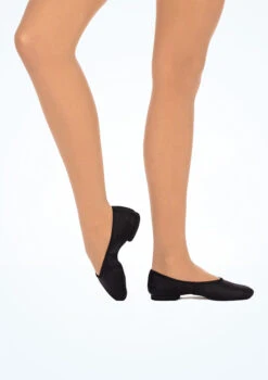Merlet Blues Ballerina Split Sole Jazz Shoe -Dance Costume Store mlblues black front t 82562.1698809421