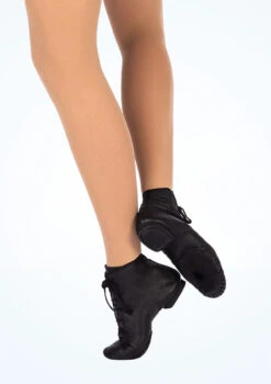 Merlet Galaxy Boot Split Sole Jazz Shoe -Dance Costume Store mlgalax black front t 07081.1698809421