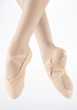Move Dance Split Sole Canvas Ballet Shoe - Pink