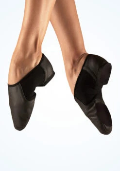Move Illusion Split Sole Jazz Shoe - Black -Dance Costume Store mo j0012 move illusion split sole jazz shoe black main image T 68953.1695432183