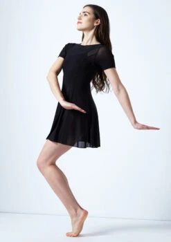 Move Dance Ceres Short Sleeve Lyrical Dress 11 Move Dance Ceres Short Sleeve Lyrical Dress -Dance Costume Store mo r0217 move dance ceres short sleeve lyrical dress black front 62558.1678884645