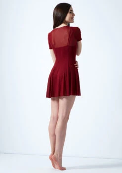Move Dance Ceres Short Sleeve Lyrical Dress 9 Move Dance Ceres Short Sleeve Lyrical Dress -Dance Costume Store mo r0217 move dance ceres short sleeve lyrical dress red back 79700.1678884645