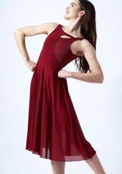 Move Dance Thalassa Cut Out Lyrical Dress -Dance Costume Store mo r0223 move dance thalassa cut out lyrical dress red front thumbnail T 74121.1691199193