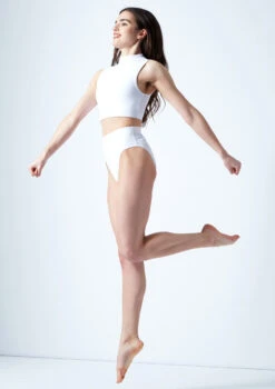 Move Dance Callisto Keyhole Crop Top 13 Move Dance Callisto Keyhole Crop Top -Dance Costume Store mo z0253 move dance callisto keyhole crop top white side 43801.1678884908
