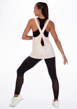 Move Dance Cross Back Dance Top -Dance Costume Store mo z0610 move cross back dance top pink back 94725.1678884946