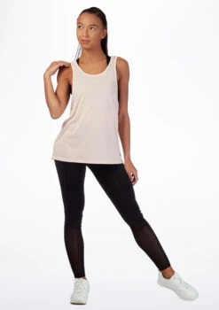 Move Dance Cross Back Dance Top -Dance Costume Store mo z0610 move cross back dance top pink front 66136.1678884947