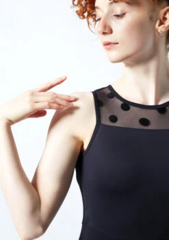 Move Dance Ariella Open Back Catsuit 14 Move Dance Ariella Open Back Catsuit -Dance Costume Store moc0636 black close up front 1 87039.1690548700