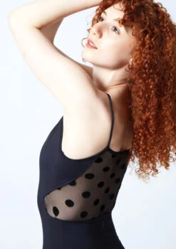 Move Dance Matilda Camisole Leotard -Dance Costume Store mol0660 black close up back 1 97606.1678884280