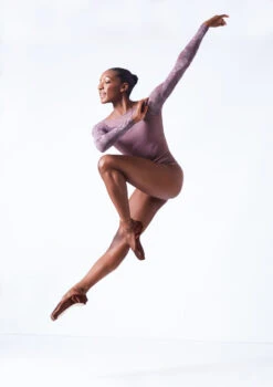 Move Dance Brizo Long Sleeve Leotard -Dance Costume Store mol0665 orchid pink front 3 92223.1683070094