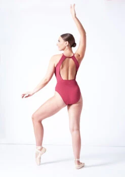 Move Dance Sammie High Neck Leotard -Dance Costume Store mol0835 burgundy back 00233.1694561325