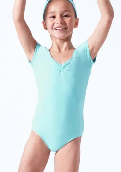 Move Dance Farrah Girls Leotard 5 Move Dance Farrah Girls Leotard -Dance Costume Store mol5160 aqua front t 42450.1698711861