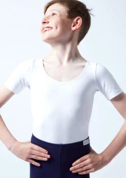Move Dance Boys Louie Leotard -Dance Costume Store mol5255 white close up front 1 49328.1678884452