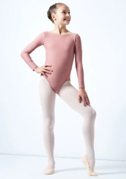 Move Dance Teen Camille Long Sleeve Leotard 24 Move Dance Teen Camille Long Sleeve Leotard -Dance Costume Store mol5801 pnk front 1 86554.1678884473