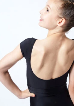 Move Dance Teen Sophia Belted Leotard -Dance Costume Store mol5804 blk close up back 1 19822.1678884478