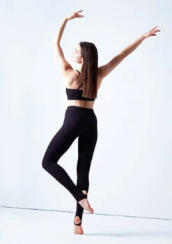Move Dance Yana Stirrup Leggings -Dance Costume Store mop0005 black back 1 75482.1678884501