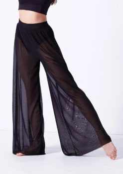Move Dance Grace Long Mesh Trousers 21 Move Dance Grace Long Mesh Trousers -Dance Costume Store mop0037 black front t 02267.1690585996