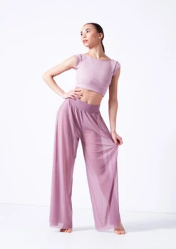 Move Dance Grace Long Mesh Trousers 14 Move Dance Grace Long Mesh Trousers -Dance Costume Store mop0037 frenchmauve front 1 73593.1681806908