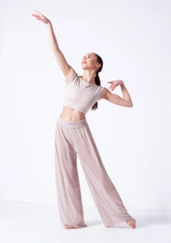 Move Dance Grace Long Mesh Trousers 17 Move Dance Grace Long Mesh Trousers -Dance Costume Store mop0037 latte front 2 46662.1681806908
