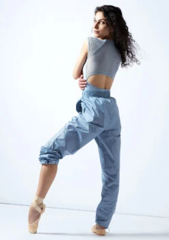Move Dance Hattie Heat Retention Trouser -Dance Costume Store mop0410 paleblue back 2 56257.1678884526