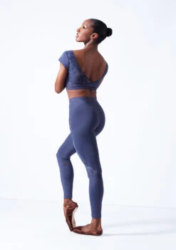 Move Dance Priya Dance Leggings -Dance Costume Store mop0637 petrol blue back 42040.1683070158
