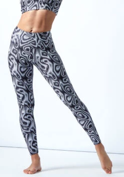 Move Dance Venus High Waisted Leggings - Dimensions -Dance Costume Store mop0908 dim front 1t 22296.1694685548