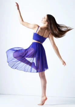 Move Dance Eris Asymmetric Lyrical Half Skirt -Dance Costume Store mor0022 saph back 1 72271.1678884615