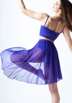 Move Dance Eris Asymmetric Lyrical Half Skirt -Dance Costume Store mor0022 saph back 1t 63627.1691198814