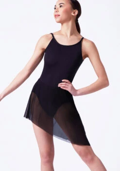 Move Dance Riley Asymmetric Mini Skirt -Dance Costume Store mor0030 black front t 99308.1692921335