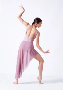Move Dance Amaya Asymmetric Skirt 13 Move Dance Amaya Asymmetric Skirt -Dance Costume Store mor0033 frenchmauve back 2 96619.1681806937