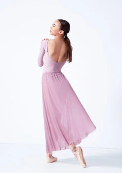 Move Dance Elise Long Skirt -Dance Costume Store mor0034 frenchmauve back 76451.1681806946