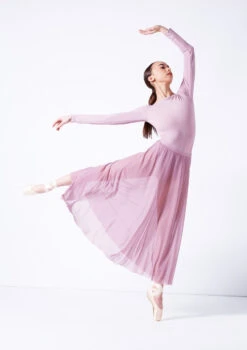 Move Dance Elise Long Skirt -Dance Costume Store mor0034 frenchmauve front 1 18389.1681806946