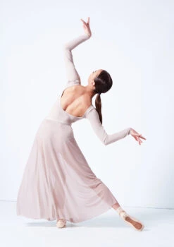 Move Dance Elise Long Skirt -Dance Costume Store mor0034 latte back 56261.1681806938