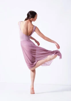 Move Dance Valerie High Low Skirt -Dance Costume Store mor0035 frenchmauve back 22269.1681806947