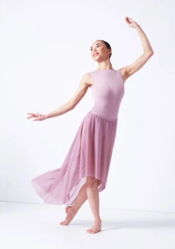 Move Dance Valerie High Low Skirt -Dance Costume Store mor0035 frenchmauve front 1 70966.1681806947