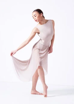 Move Dance Valerie High Low Skirt -Dance Costume Store mor0035 latte front 3 00462.1681806947