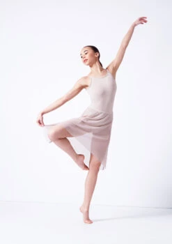 Move Dance Leilani High Low Skirt 15 Move Dance Leilani High Low Skirt -Dance Costume Store mor0036 latte front 2 02071.1681806956