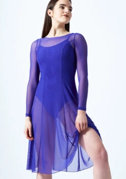 Move Dance Dione Long Sleeve Lyrical Dress -Dance Costume Store mor0218 saph front 1t 44991.1692921335