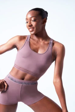 Move Dance Sovanna Crop Top 12 Move Dance Sovanna Crop Top -Dance Costume Store mos0601 orchid pink close up front 51004.1683070432