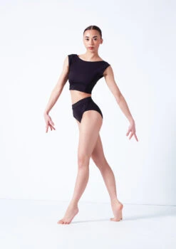 Move Dance Jessie Dance Briefs -Dance Costume Store mos0834 black front 2 93390.1681806956