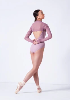 Move Dance Quinn Mesh Shrug -Dance Costume Store moz0041 frenchmauve back 56775.1681806980