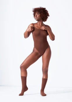 Move Dance Serena Seamless Bodysuit -Dance Costume Store moz0510 coffee front 1 14091.1676074695
