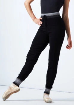 Move Dance Cameo Knit Dance Joggers -Dance Costume Store moz0708 blk front 1t 34153.1696981191
