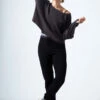 Move Dance Charm Ribbed Knit Cropped Dance Jumper