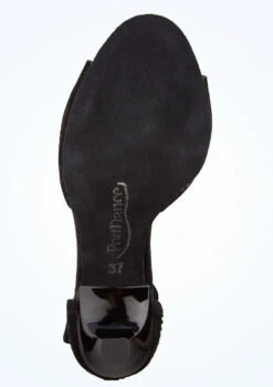 Port Dance Luana Dance Shoe 2.8" -Dance Costume Store pd507luana blk bottom 1 72508.1678885245