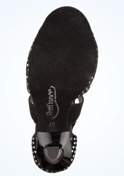 Port Dance Mara Dance Shoe 2.8" -Dance Costume Store pd508mara blkwht bottom 1 79258.1678885245