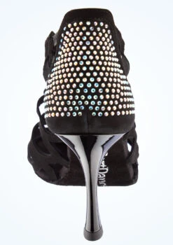 Port Dance Lara Dance Shoe 2.8" -Dance Costume Store pd814lara blk back 1 64614.1678885260