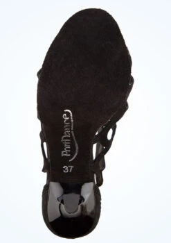 Port Dance Lara Dance Shoe 2.8" -Dance Costume Store pd814lara blk bottom 1 58498.1678885260