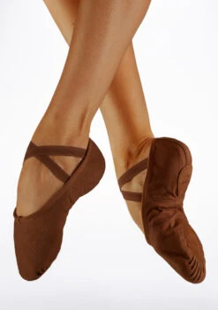 Dance Costume Store -Dance Costume Store s0277l bloch s0277l split sole canvas ballet shoe cocoa brown main image T 89324.1698801003