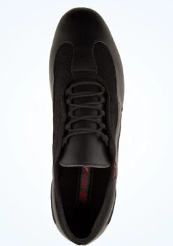 Supadance 9010 Mens Split Sole Practice Dance Shoes- 1" -Dance Costume Store sd9010 blk top 1 40071.1678886254