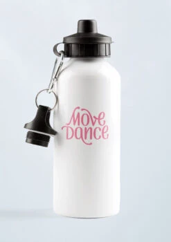 Move Dance Water Bottle -Dance Costume Store sf183 pink front 23656.1678885506